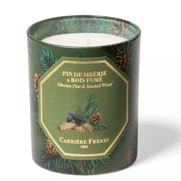 Carrière-Frères, scented candle, Siberian Pime&Smoked Wood 